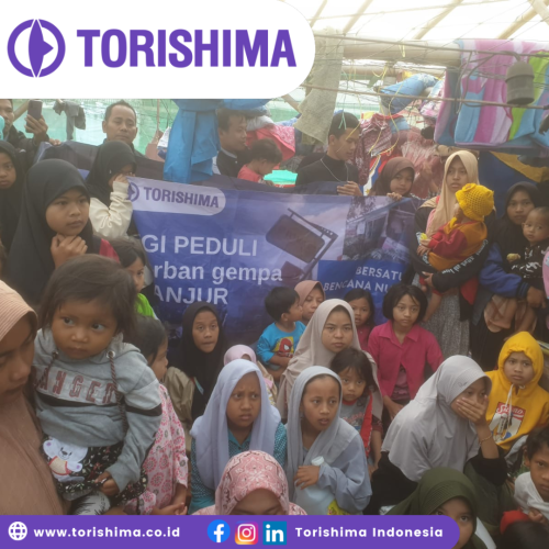 Torishima Indonesia Donasi Gempa Cianjur 