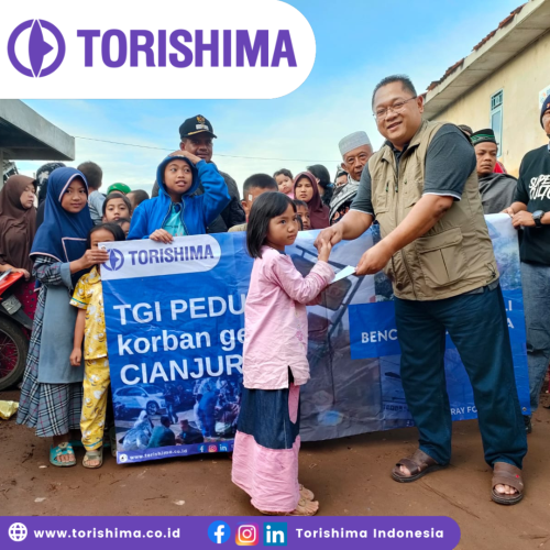 Torishima Indonesia Donasi Gempa Cianjur 